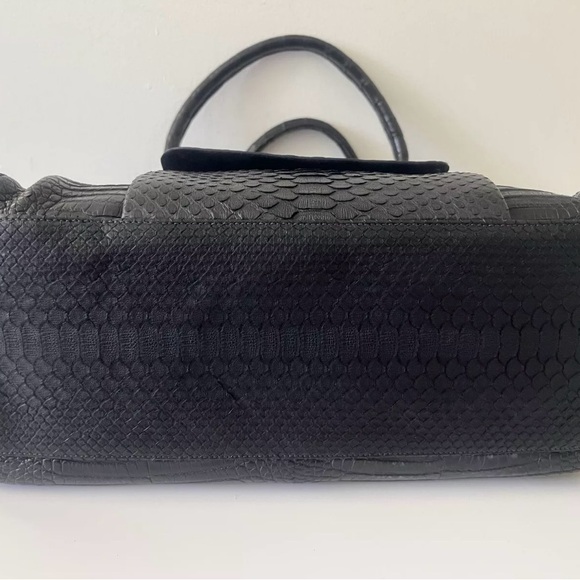 Armenta Black Satchel with Crocodile Texture - Picture 6 of 10